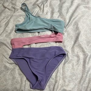 3 pack of swimsuits all same size 150 and from shein